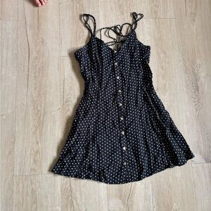 American Eagle Outfitters Black and White Polka Dot Dress